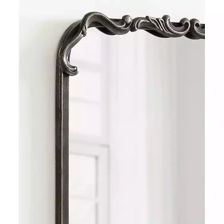 Kirklands Home Black Metal Ornamental Wall Mirror Hot