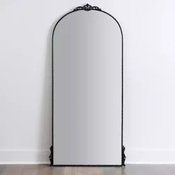 Kirklands Home Black Metal Ornate Arch Large Mirror Discount