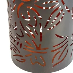 Kirklands Home Metal Owl Dusk-to-Dawn Outdoor Solar Lantern Black Discount