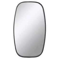 Kirklands Home Black Metal Rectangular Wall Mirror, 18x31.5 in. Hot