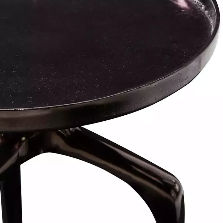 Kirklands Home Metal Round Tripod Accent Table Black Outlet