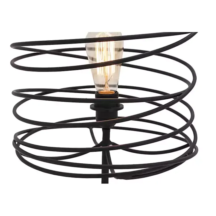 Kirklands Home Metal Swirl Table Lamp Black Clearance