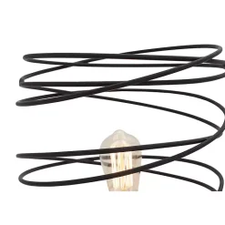 Kirklands Home Metal Swirl Table Lamp Black Clearance