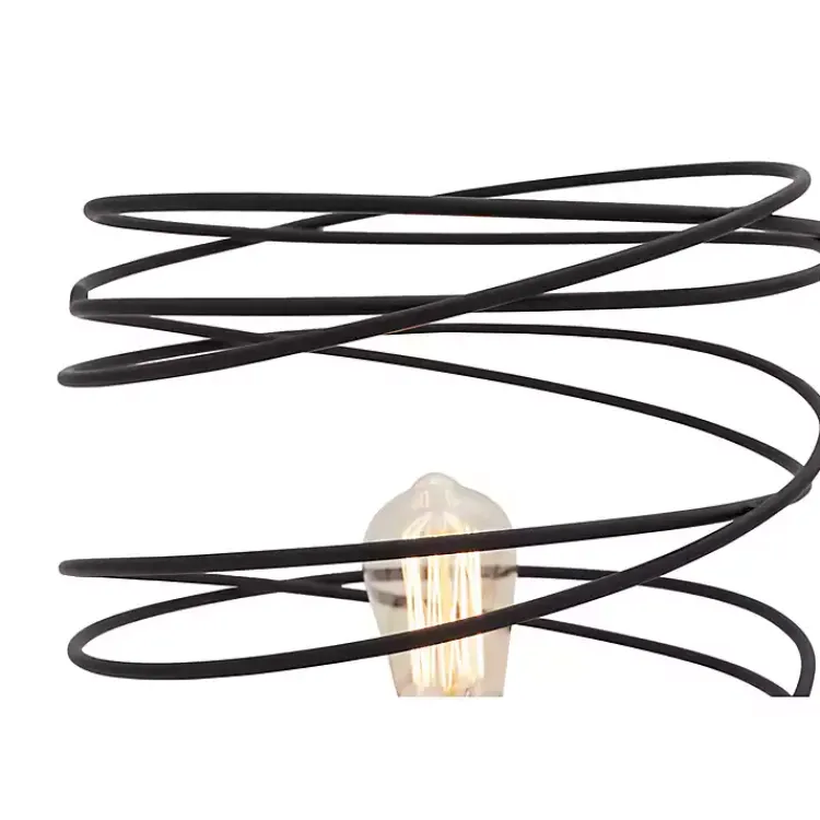 Kirklands Home Metal Swirl Table Lamp Black Clearance