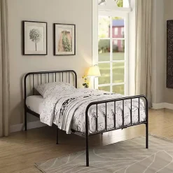 Kirklands Home Metal Twin Bed in a Box Black Sale