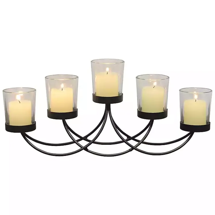 Candle Holders>Kirklands Home Metal Votive Candelabra Black