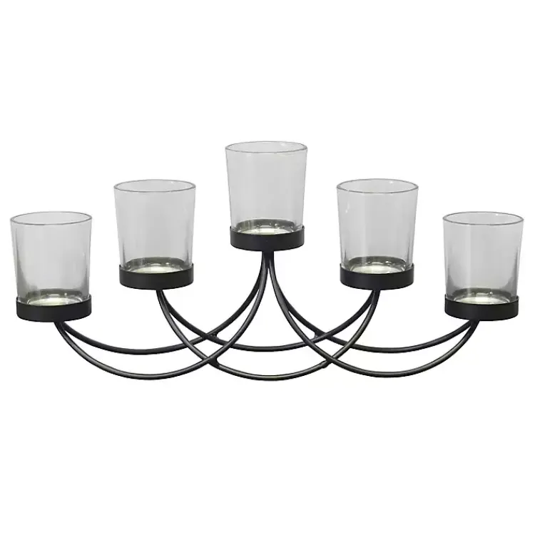 Candle Holders>Kirklands Home Metal Votive Candelabra Black