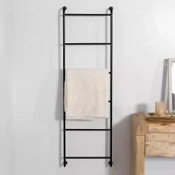 Kirklands Home Metal Wall Ladder Black Sale