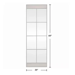 Kirklands Home Black Metal Window Grid Standing Mirror Clearance
