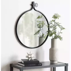 Kirklands Home Metal Yitro Wall Mirror Black Hot