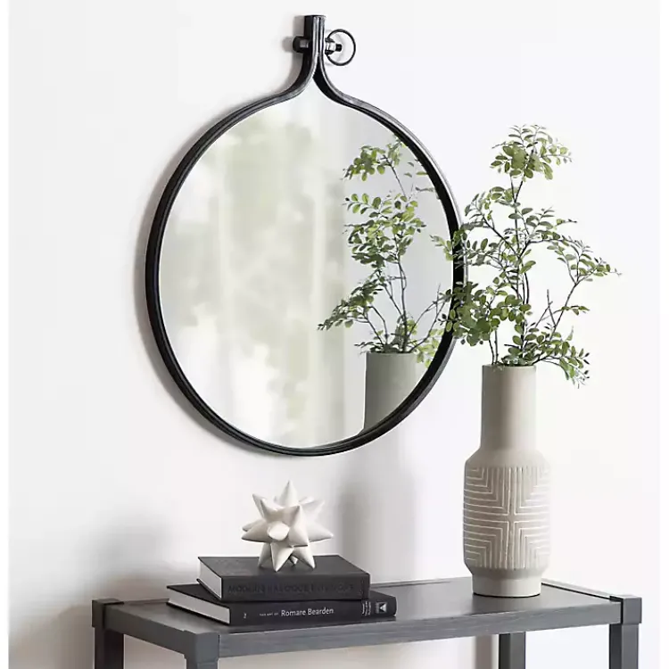 Kirklands Home Metal Yitro Wall Mirror Black Hot