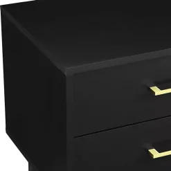 Kirklands Home Mid-Century Modern Accent Table Black