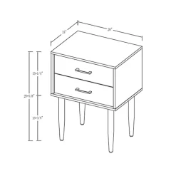 Kirklands Home Mid-Century Modern Accent Table Black