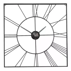 Kirklands Home Minimal Square Open Face Clock Black Online