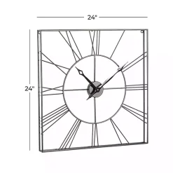 Kirklands Home Minimal Square Open Face Clock Black Online