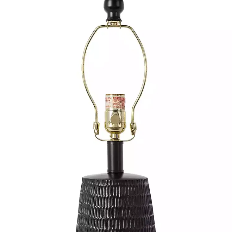 Kirklands Home Modern Etched Table Lamp Black Online