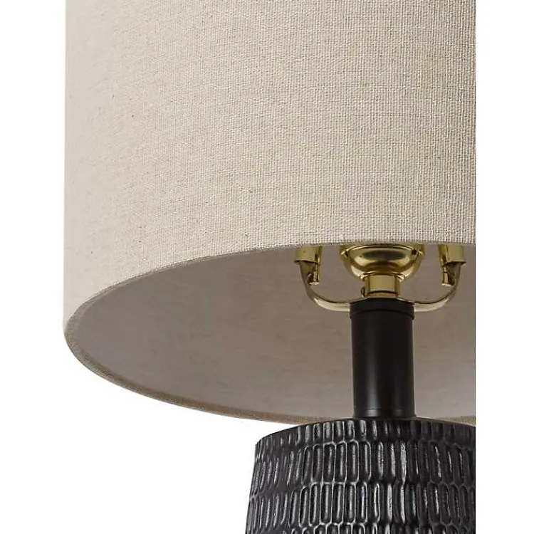 Kirklands Home Modern Etched Table Lamp Black Online