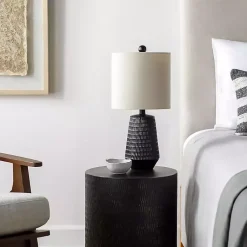 Kirklands Home Modern Etched Table Lamp Black Online