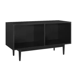 Kirklands Home Black Modern Wood Console Table, 40 in.