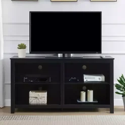 Kirklands Home Montana 4-Shelf Media Cabinet Black Best