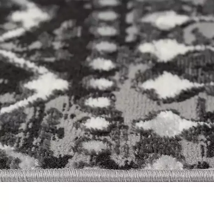 Kirklands Home Moroccan Area Rug, 8x10 Black Outlet
