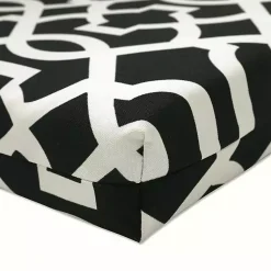 Kirklands Home Black New Geometric Outdoor Chair Cushion Best