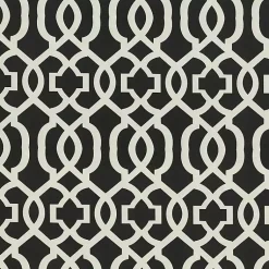 Kirklands Home Black New Geometric 2-pc. Wicker Chair Cushion Set Hot
