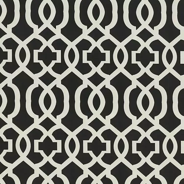 Kirklands Home Black New Geometric 2-pc. Wicker Chair Cushion Set Hot