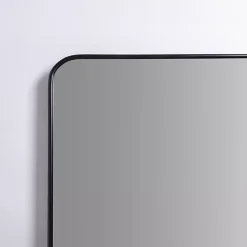 Kirklands Home Nouveau Linear Curved Corner Mirror Black Discount