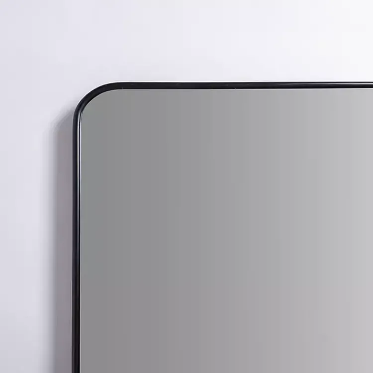 Kirklands Home Nouveau Linear Curved Corner Mirror Black Discount