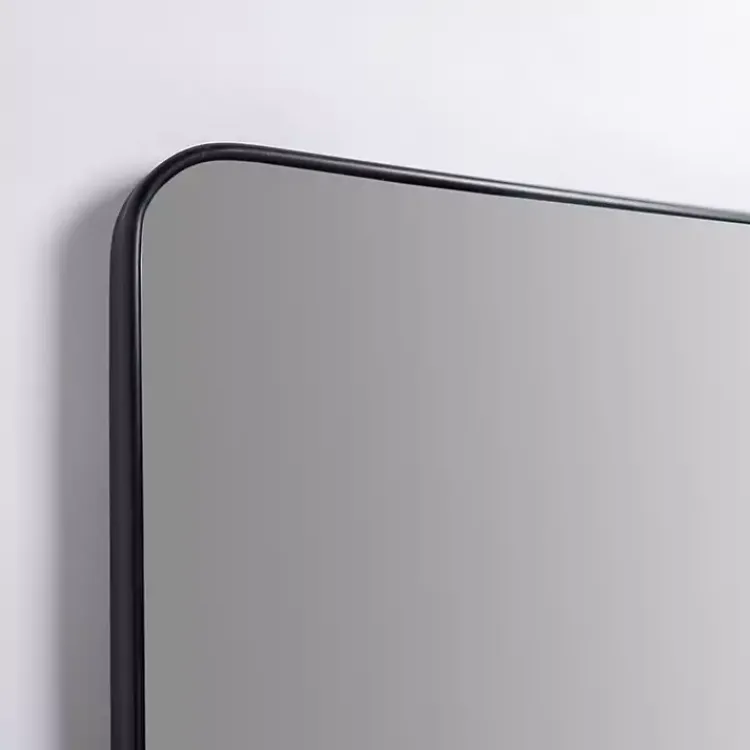 Kirklands Home Nouveau Linear Curved Corner Mirror Black Discount