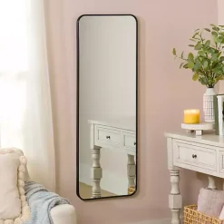 Kirklands Home Black Nouveau Panel Wall Mirror Sale