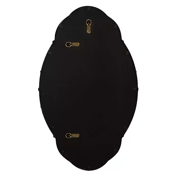 Kirklands Home Black Novella Baroque Wall Mirror Clearance