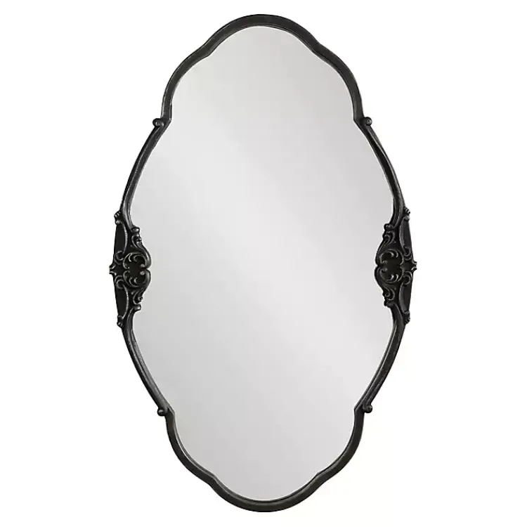 Kirklands Home Black Novella Baroque Wall Mirror Clearance