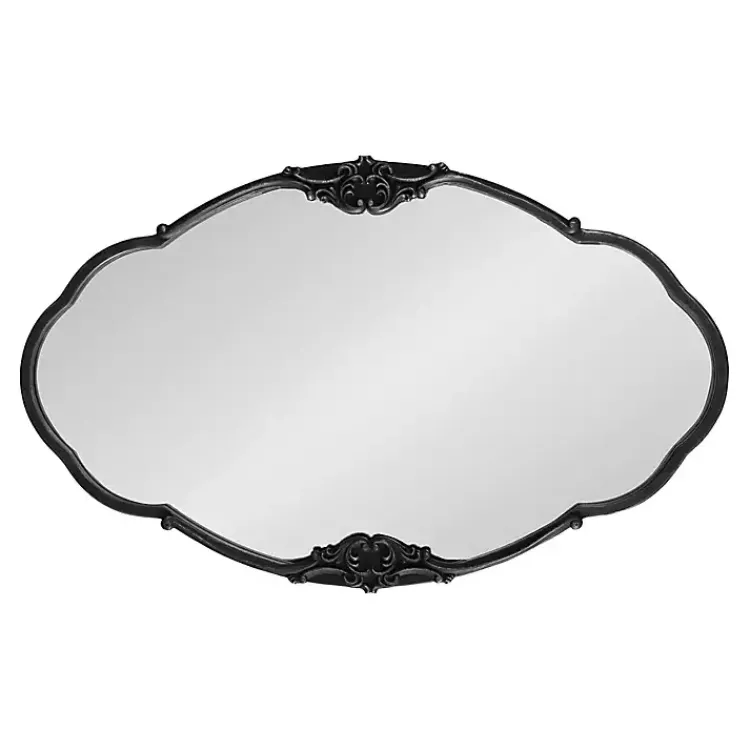 Kirklands Home Black Novella Baroque Wall Mirror Clearance