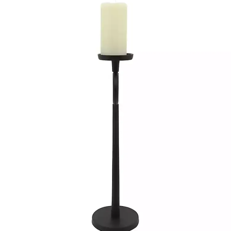 Candle Holders>Kirklands Home Open Circle Taper Candle Holder, 21 in. Black