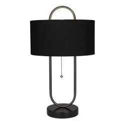 Kirklands Home Open Metal Loop Table Lamp Black Hot