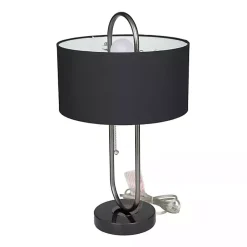 Kirklands Home Open Metal Loop Table Lamp Black Hot