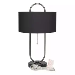 Kirklands Home Open Metal Loop Table Lamp Black Hot