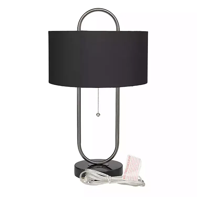 Kirklands Home Open Metal Loop Table Lamp Black Hot