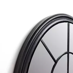 Kirklands Home Black Paned Iron Wall Mirror Discount