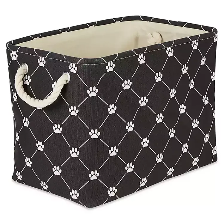 Baskets & Boxes>Kirklands Home Paw Trellis Rectangle Basket, 16 in. Black