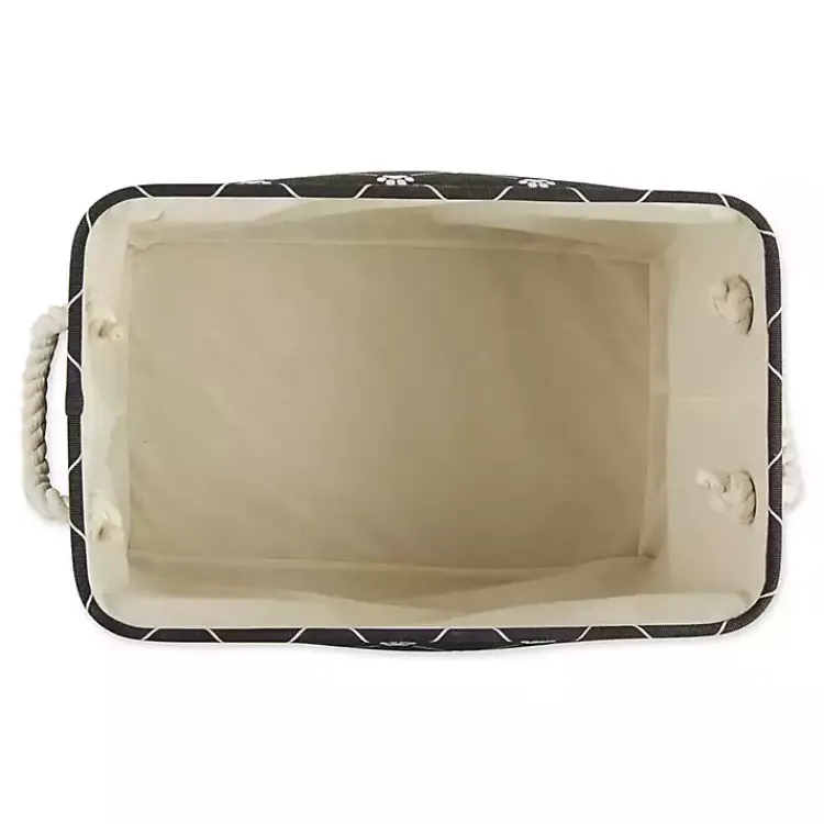 Baskets & Boxes>Kirklands Home Paw Trellis Rectangle Basket, 16 in. Black