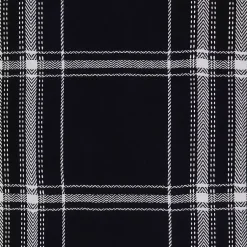 Kirklands Home Plaid Cotton Table Runner, 72 in. Black Sale