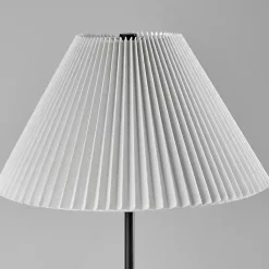 Kirklands Home Pleated Empire Shade Jeremy Floor Lamp Black Best