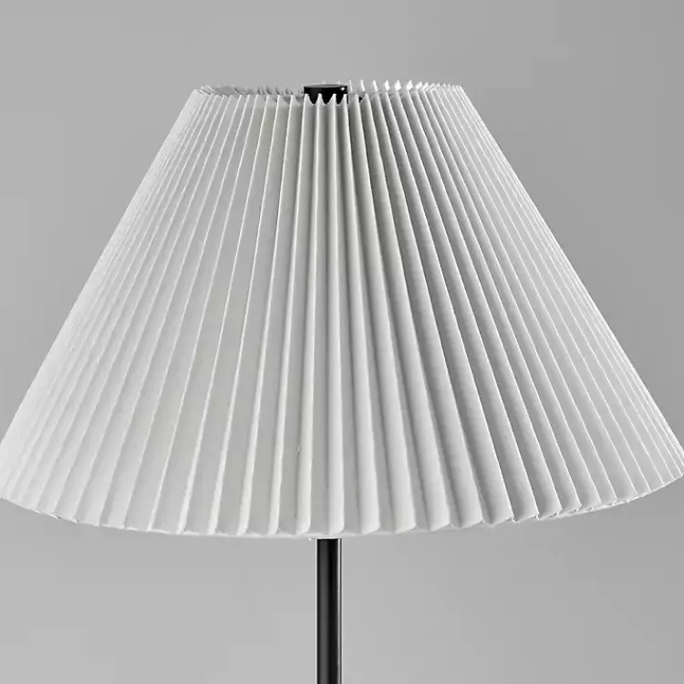 Kirklands Home Pleated Empire Shade Jeremy Floor Lamp Black Best
