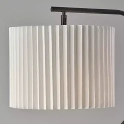 Kirklands Home Pleated Shade Floor Lamp Black Clearance