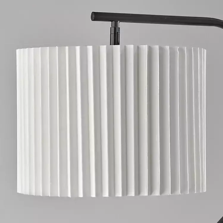 Kirklands Home Pleated Shade Floor Lamp Black Clearance