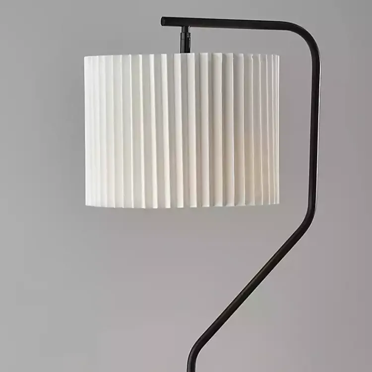 Kirklands Home Pleated Shade Floor Lamp Black Clearance