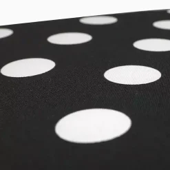Kirklands Home Polka Dot Outdoor Chaise Cushion Black Clearance